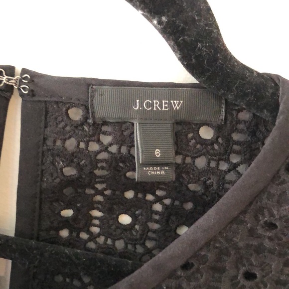 J. Crew black lace short sleeve midi dress - Picture 3 of 10